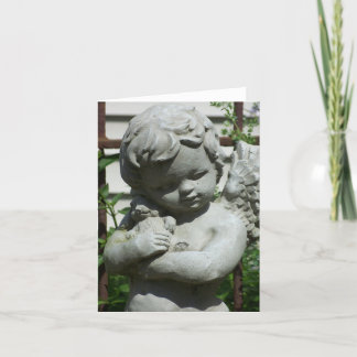cherub angel closeup notecard