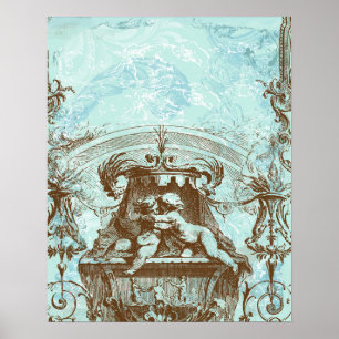 Cherub Angel French Architecture Poster Banner