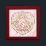 Cherub Angel Heart Gift Box<br><div class="desc">Cherub Angel Heart gift box,  apparel,  t-shirts,  gifts by ArtMuvz Illustration. TO PERSONALIZE  add your name or add text instead.  Customise this Cherub Angel Heart gift box to make it uniquely yours or to give as a personalised gift</div>