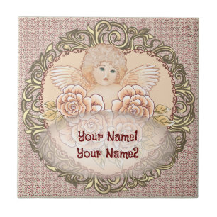 Cherub Angel Heart Tile