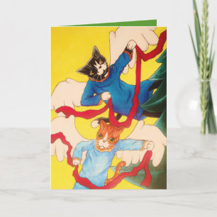 Cherub Cats Holiday Card
