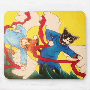 Cherub Cats Mouse Mat
