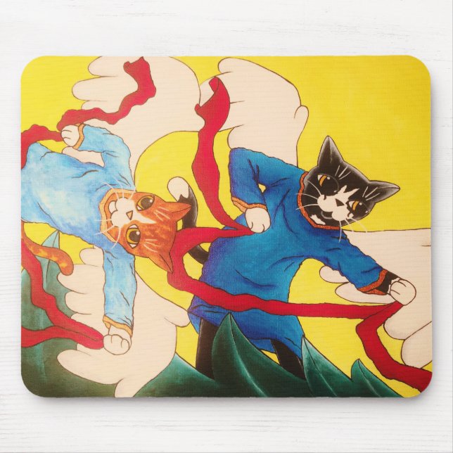 Cherub Cats Mouse Mat (Front)