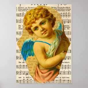 Cherub Collage Poster