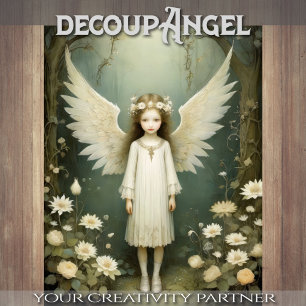 Cherub Doll - Decoupage - Tissue Paper
