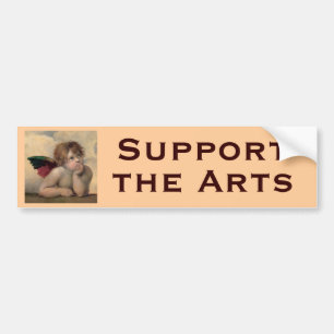 Cherub from Sistine Madonna by Raphael Bumper Sticker