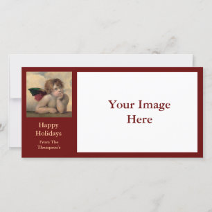 Cherub from Sistine Madonna by Raphael Holiday Card