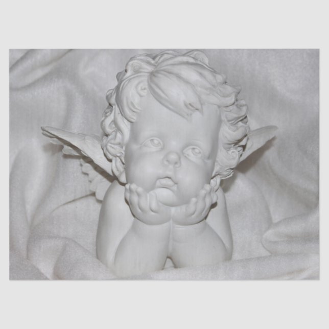 cherub in white tissue paper (Front)