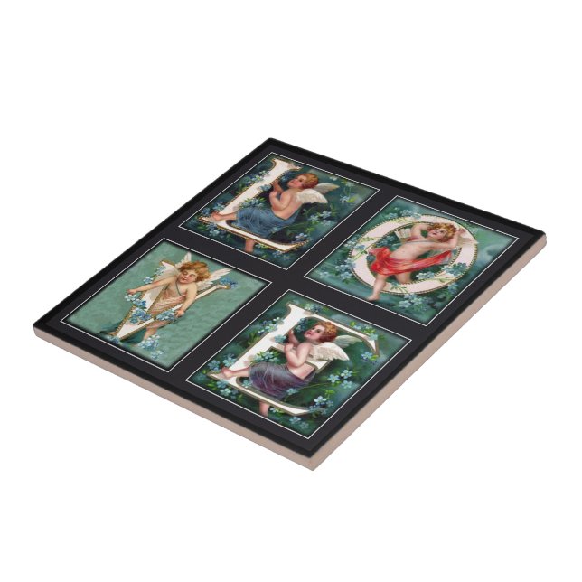 Cherub LOVE Letters Custom Tile (Side)