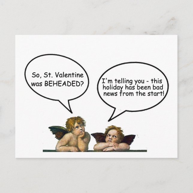 Cherub St. Valentine Holiday Postcard (Front)