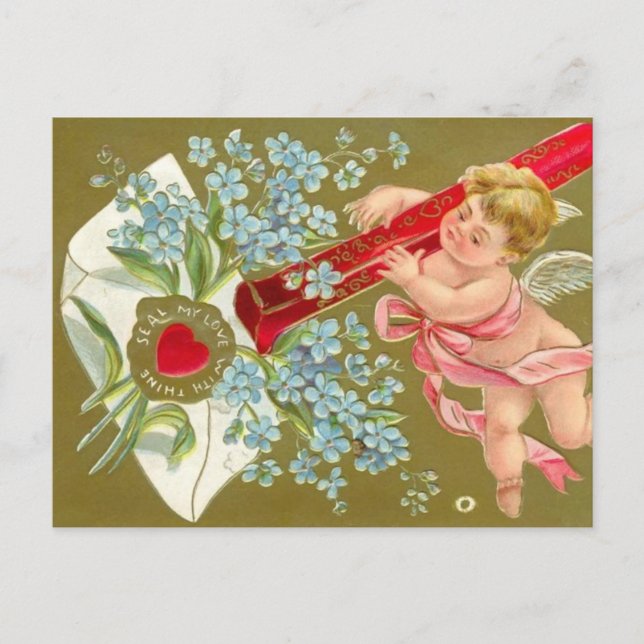 Cherub Valentine Card Customisable (Front)