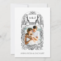 *~* Cherub Victorian QR PHOTO AR6 RSVP Wedding