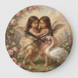 cherub wall clock 
