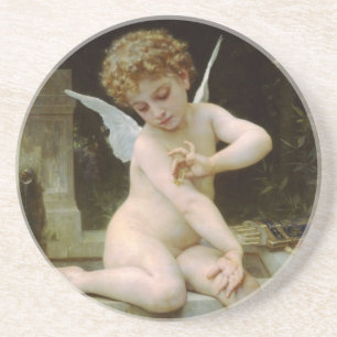 Cherub with A Butterfly Coaster