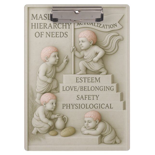 Cherubic Kids on Maslow's Hierarchy of Needs Clipboard (Front)