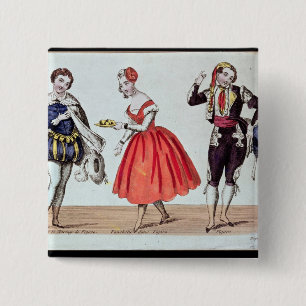 Cherubino, Fanchette and Figaro 15 Cm Square Badge