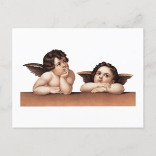 Cherubs after Raphael (1890).  Postcard