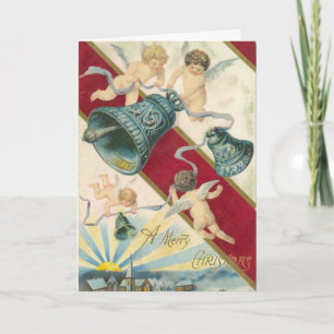 cherubs and bells christmas card