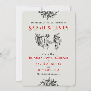 Cherubs Wedding Save The Dates Announcement