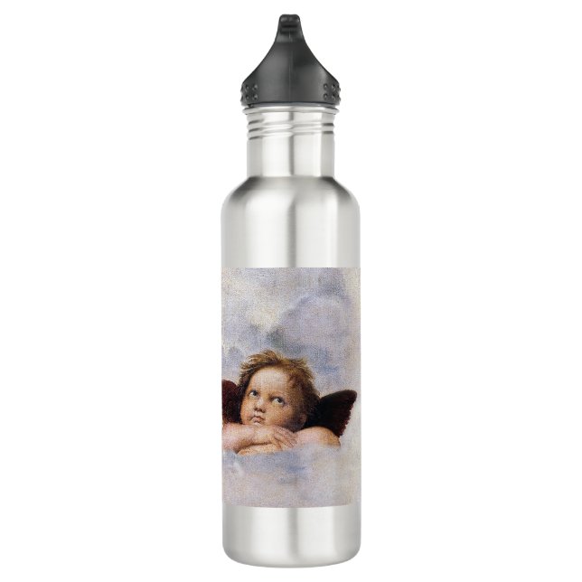 Cherubs, winged Angels painting by Raffael  710 Ml Water Bottle (Right)