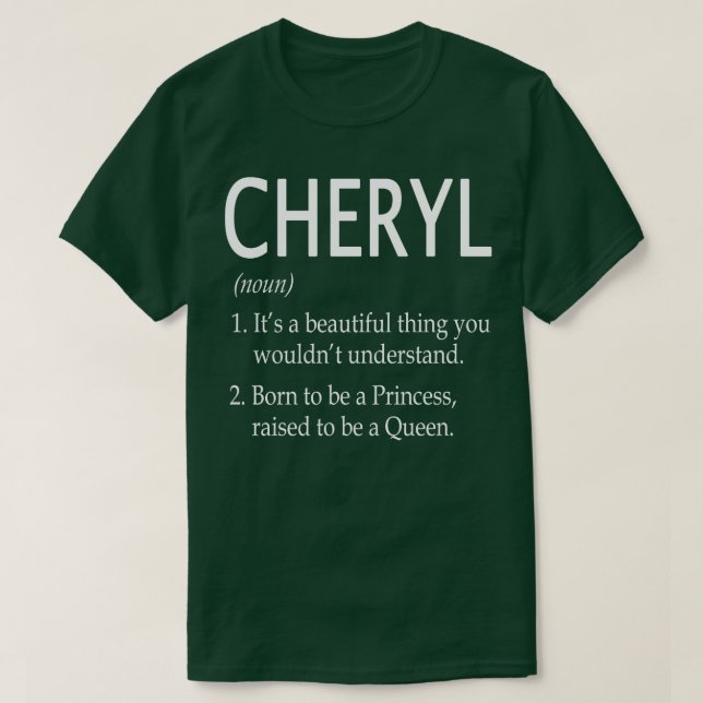 Cheryl Name Gift 163 T-Shirt (Design Front)