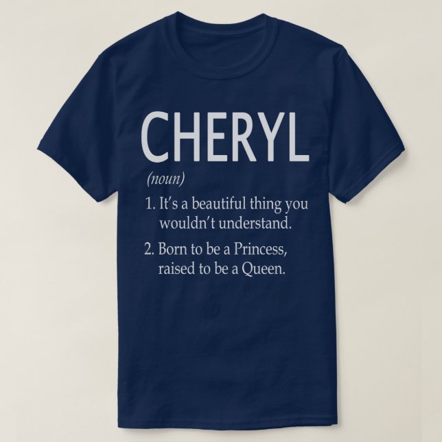 Cheryl Name Gift 169 T-Shirt (Design Front)