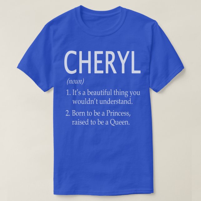Cheryl Name Gift 23 T-Shirt (Design Front)