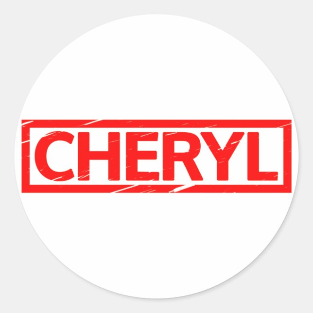 Cheryl Stamp Classic Round Sticker (Front)