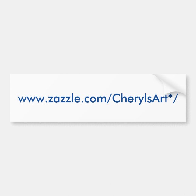 CherylsArt bumper sticker (Front)
