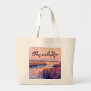 Chesapeake Bay Annapolis Maryland Virginia Sunrise Large Tote Bag