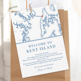 Chesapeake Bay Beach Club Wedding Welcome Schedule Thank You Card