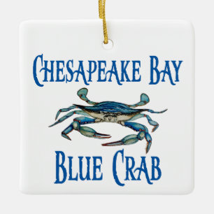 Chesapeake Bay Blue Crab Ceramic Ornament