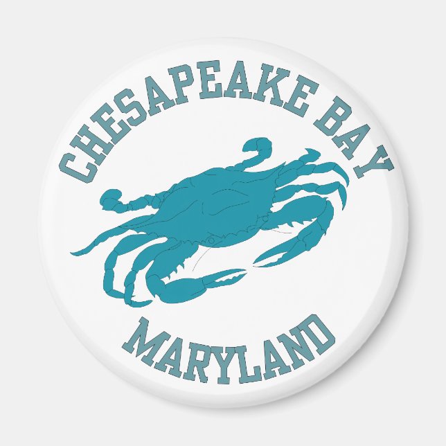 Chesapeake Bay  Blue Crab Magnet (Front)