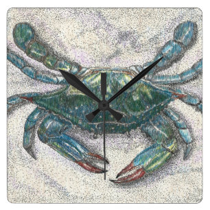 Chesapeake Bay Blue Crab Wall Clock