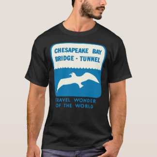 Chesapeake Bay Bridge Tunnel Vintage Travel Decal  T-Shirt