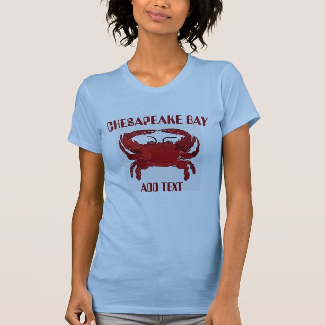 Chesapeake Bay, Crab, T-Shirt (Front)