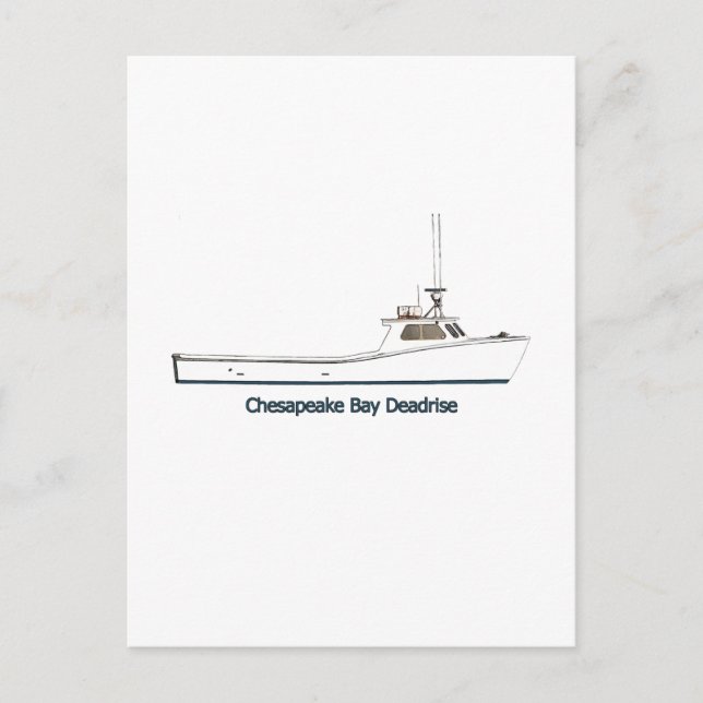 Chesapeake Bay Deadrise Boat (titled) Postcard (Front)