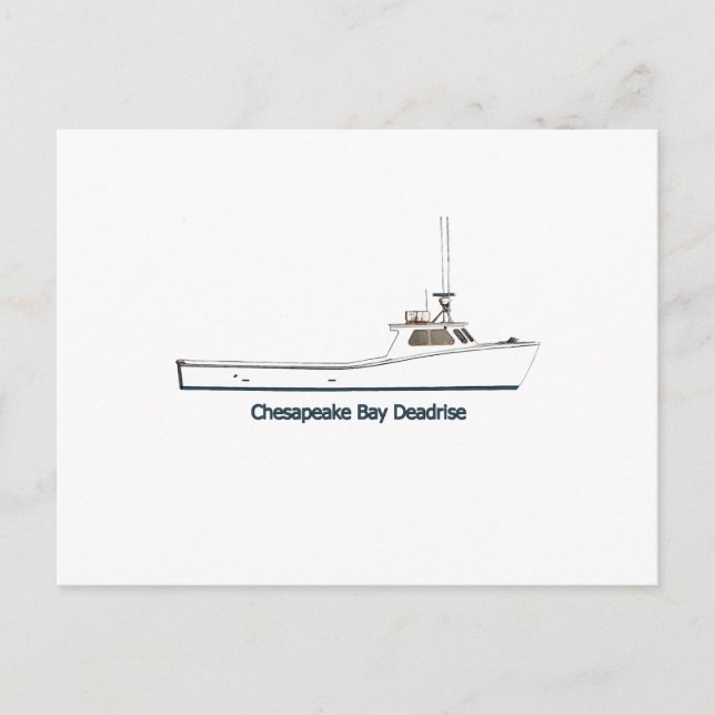 Chesapeake Bay Deadrise Boat (titled) Postcard (Front)