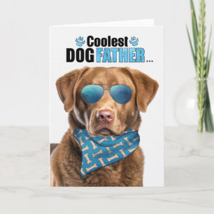 Chesapeake Bay Dog Coolest Dad Ever Father's Day Holiday Card