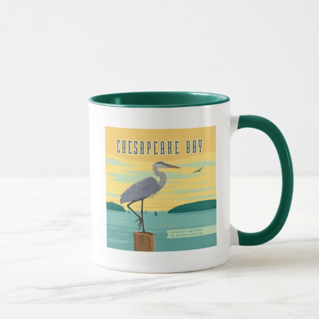 Chesapeake Bay Largest Estuary In North America Mug (Right)