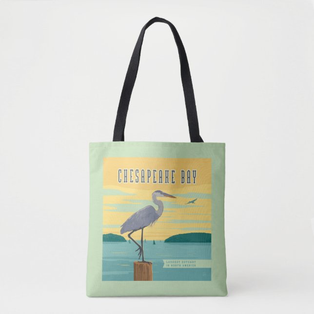 Chesapeake Bay Largest Estuary In North America Tote Bag (Front)