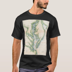 Chesapeake Bay Map  T-Shirt