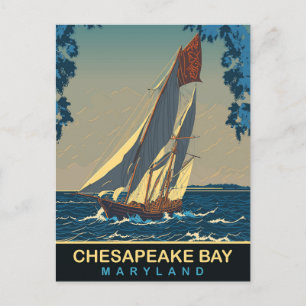 Chesapeake Bay, Maryland, Travel Postcard