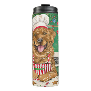 Chesapeake Bay Retriever Baking: Festive Christmas Thermal Tumbler