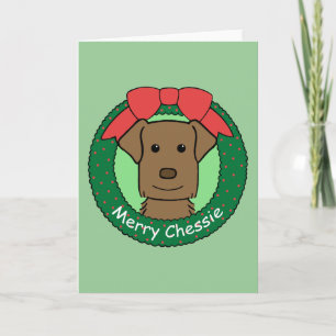 Chesapeake Bay Retriever Christmas Holiday Card