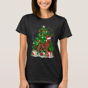 Chesapeake Bay Retriever Christmas Tree Light Paja T-Shirt