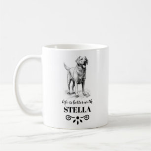 Chesapeake Bay Retriever Custom dog name Coffee Mug