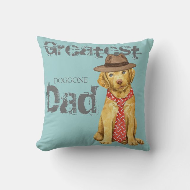 Chesapeake Bay Retriever Dad Cushion (Front)