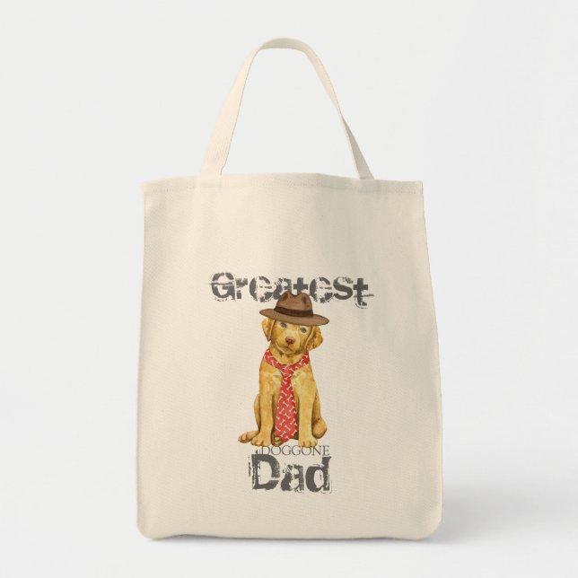 Chesapeake Bay Retriever Dad Tote Bag (Front)