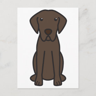Chesapeake Bay Retriever Dog Cartoon Postcard